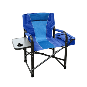 FOLDABLE CAMPING CHAIR WITH SIDE TABLE AND BUILT-IN COOLER BAG PORTABLE LOUNGE - Image 2