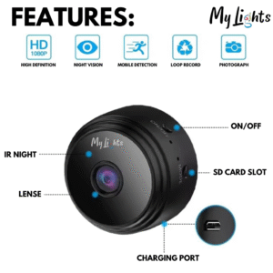 MINI CAMERA INDOOR AND OUTDOOR SECURITY WIRELESS MONITORING - Image 4