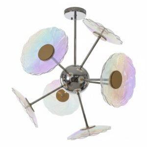 MID CENTURY MURANO CHANDELIER - Image 1