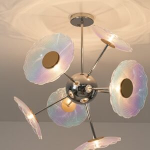 MID CENTURY MURANO CHANDELIER - Image 2