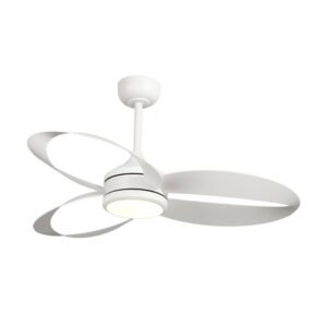 MODERN 3-BLADE WHITE CEILING FAN WITH INTEGRATED LED LIGHT - Image 3