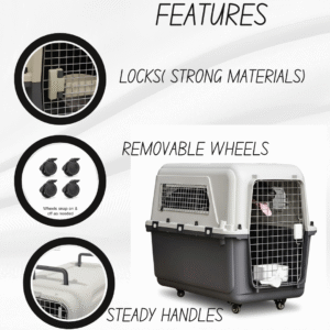 LARGE PORTABLE PET TRAVEL CRATE - Image 2