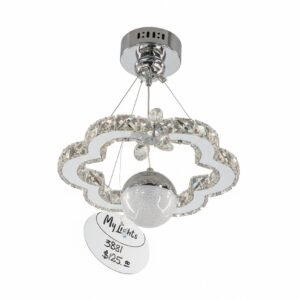 CHANDELIER 1-CIRCLE W/BALL - Image 1