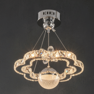 CHANDELIER 1-CIRCLE W/BALL - Image 2