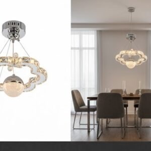 CHANDELIER 1-CIRCLE W/BALL - Image 3