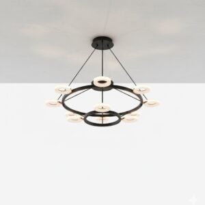 MODERN LED MULTI-RING CHANDELIER - Image 2