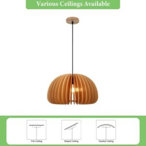 CHANDELIER HANG MODERN WOOD - Image 3