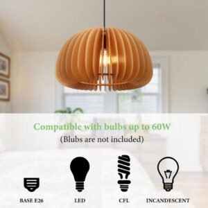 CHANDELIER HANG MODERN WOOD - Image 5