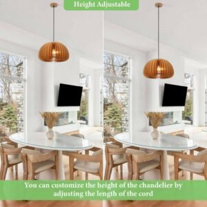 CHANDELIER HANG MODERN WOOD - Image 8