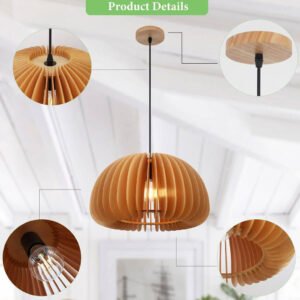 CHANDELIER HANG MODERN WOOD - Image 6