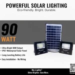 SOLAR LIGHTS LIGHT W/PANEL 90W+90W - Image 2