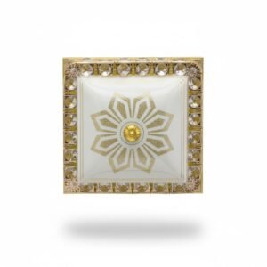 CEILING CRYSTAL SQUARE LAMP 16" - Image 1