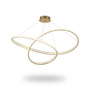 MODERN INTERLOCKING RING LED CHANDELIER - Image 1
