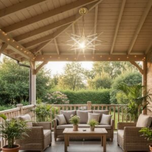 MID-CENTURY MODERN STARBURST CHANDELIER - Image 3