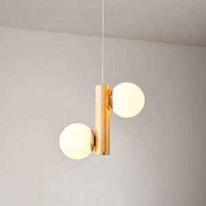 CHANDELIER HANG MODERN WOOD - Image 1