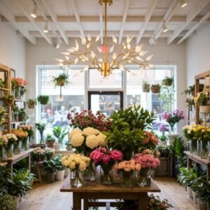 MODERN BOTANICAL BRANCH CHANDELIER - Image 3