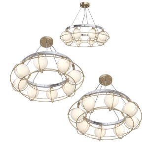 CHANDELIER MODERN 6LIGHTS - Image 3