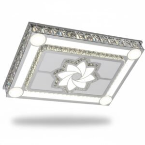 DIMMABLE LED CRYSTAL FLUSH MOUNT CEILING LIGHT - Image 1