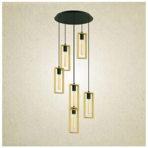 CHANDELIER HANG MODERN WOOD - Image 6