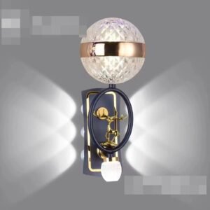 VINTAGE ART DECO DEER WALL SCONCE 1PC - Image 1