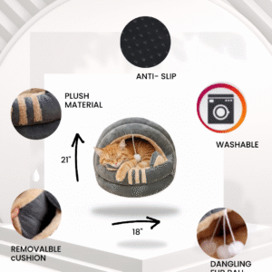 SEMI- ENCLOSED CAT BED - LARGE - Image 2