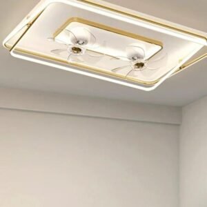 MODERN RECTANGULAR CEILING FAN WITH DUAL ADJUSTABLE FANS - Image 1