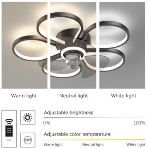 SMALL LED CEILING FAN LIGHT – MODEL 5002 - Image 4