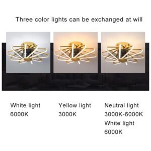 FAN W/LED LIGHT SMALL 8203-BRN - Image 5