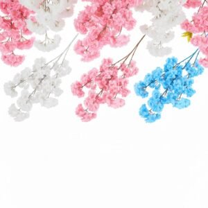 ARTIFICIAL PINK CHERRY BLOSSOM BRANCH - Image 3